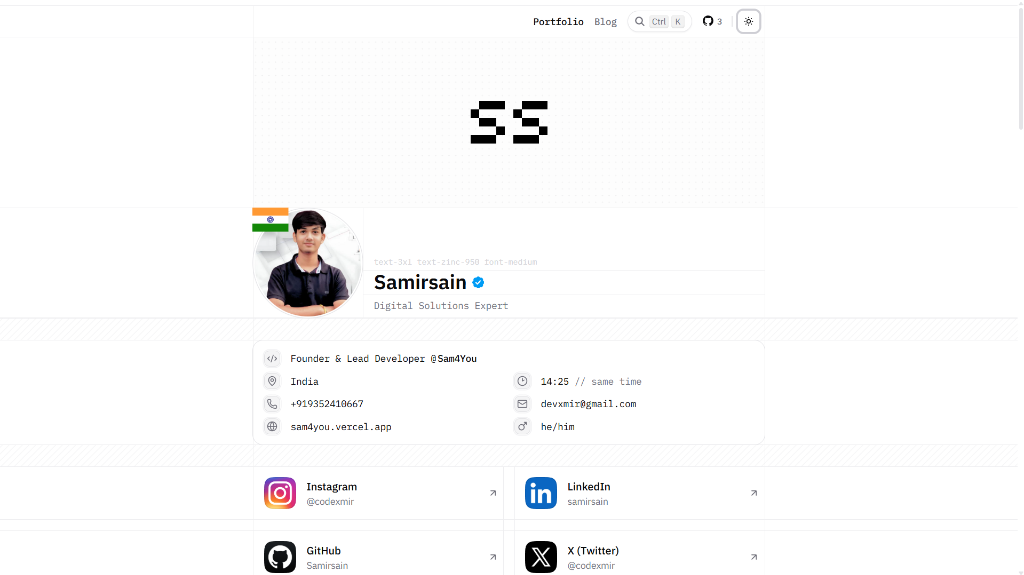 Samirsain Portfolio